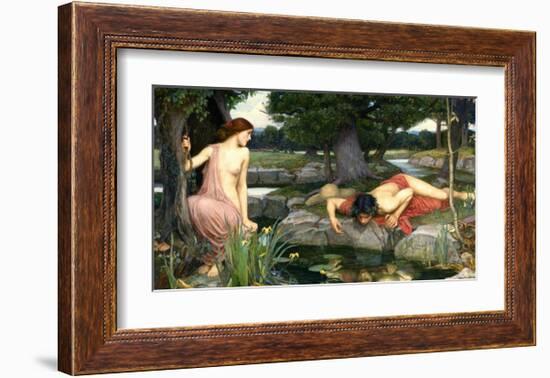 Echo and Narcissus, 1903-John William Waterhouse-Framed Art Print