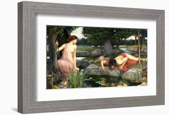 Echo and Narcissus, 1903-John William Waterhouse-Framed Art Print