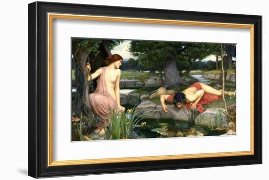 Echo and Narcissus, 1903-John William Waterhouse-Framed Art Print