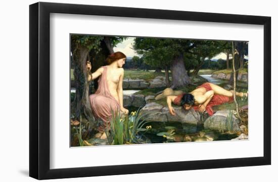 Echo and Narcissus, 1903-John William Waterhouse-Framed Art Print