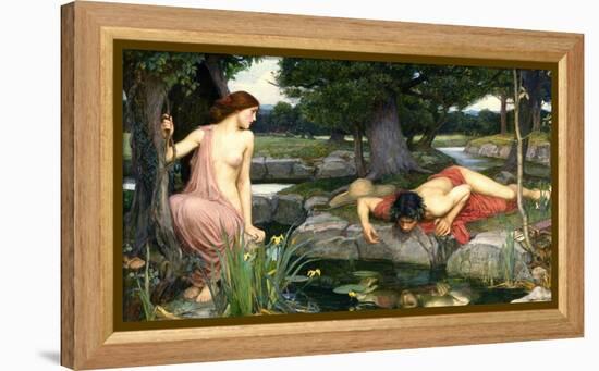 Echo and Narcissus, 1903-John William Waterhouse-Framed Stretched Canvas