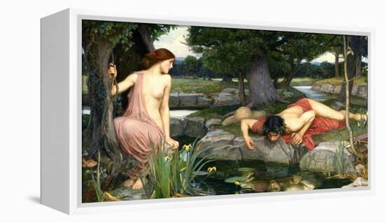 Echo and Narcissus, 1903-John William Waterhouse-Framed Stretched Canvas