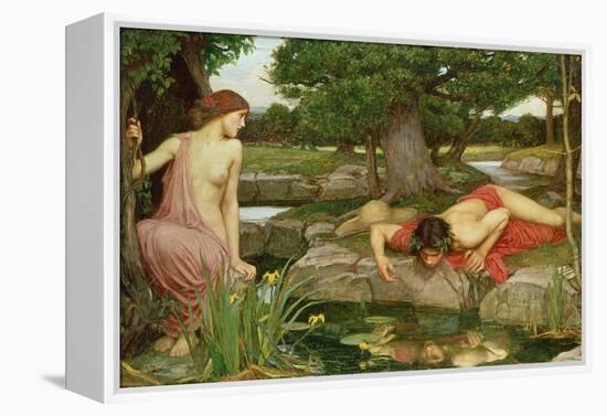 Echo and Narcissus, 1903-John William Waterhouse-Framed Premier Image Canvas