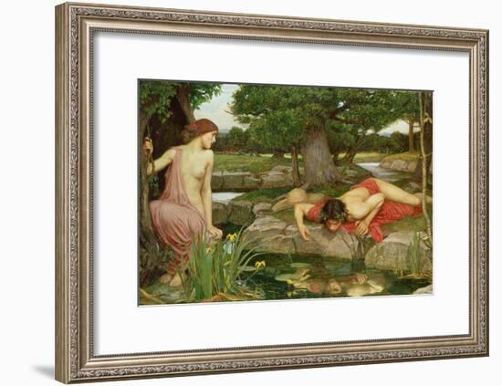 Echo and Narcissus, 1903-John William Waterhouse-Framed Giclee Print