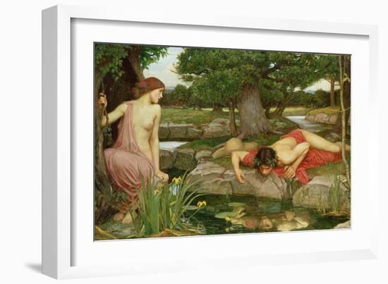 Echo and Narcissus, 1903-John William Waterhouse-Framed Giclee Print