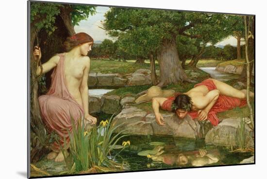 Echo and Narcissus, 1903-John William Waterhouse-Mounted Giclee Print