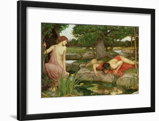 Echo and Narcissus, 1903-John William Waterhouse-Framed Giclee Print
