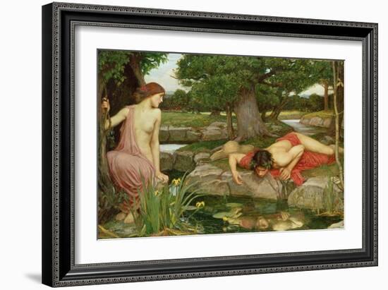 Echo and Narcissus, 1903-John William Waterhouse-Framed Giclee Print