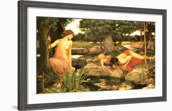 Echo and Narcissus, c.1903-John William Waterhouse-Framed Art Print