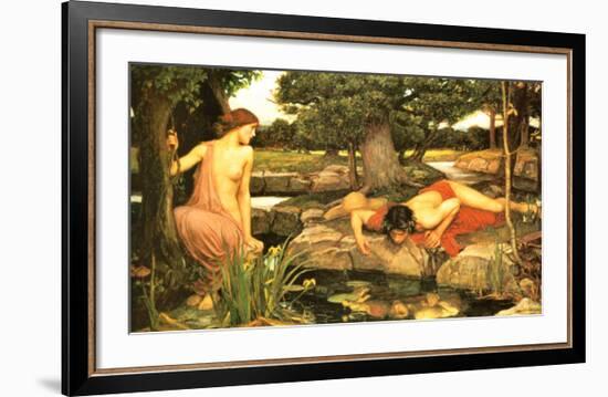 Echo and Narcissus, c.1903-John William Waterhouse-Framed Art Print