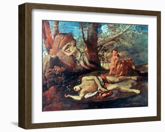 Echo And Narcissus-Nicolas Poussin-Framed Giclee Print