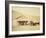 Echo City, Utah Territory Stagecoach And Stop, ca. 1869-Andrew Russell-Framed Art Print