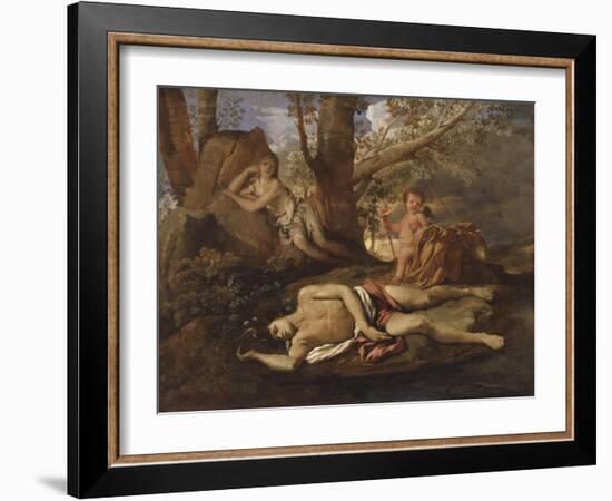 Echo et Narcisse-Nicolas Poussin-Framed Giclee Print