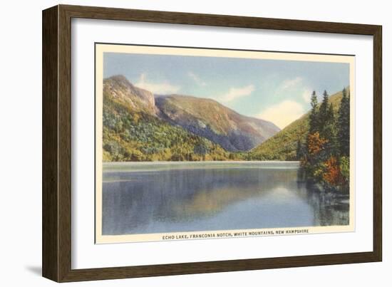 Echo Lake, Franconia Notch, New Hampshire-null-Framed Art Print