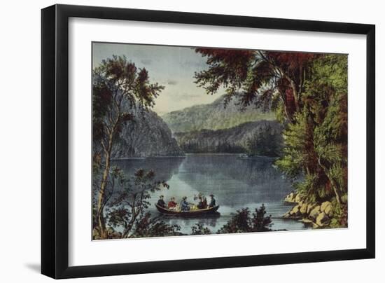 Echo Lake White Mountains-Currier & Ives-Framed Giclee Print