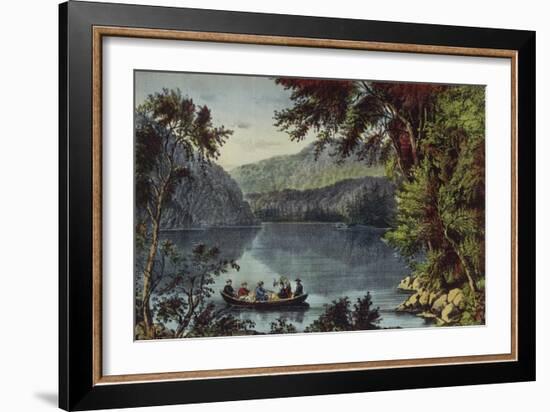 Echo Lake White Mountains-Currier & Ives-Framed Giclee Print