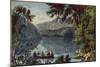 Echo Lake White Mountains-Currier & Ives-Mounted Giclee Print