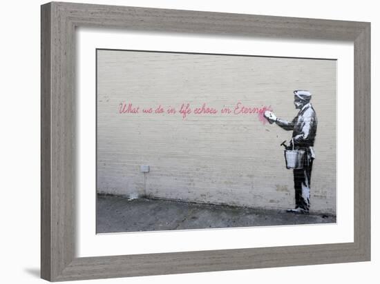 Echoes-Banksy-Framed Giclee Print