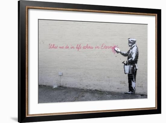 Echoes-Banksy-Framed Premium Giclee Print