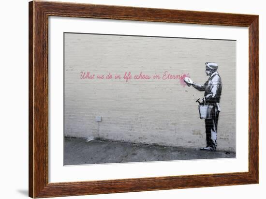 Echoes-Banksy-Framed Premium Giclee Print
