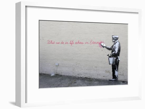 Echoes-Banksy-Framed Premium Giclee Print