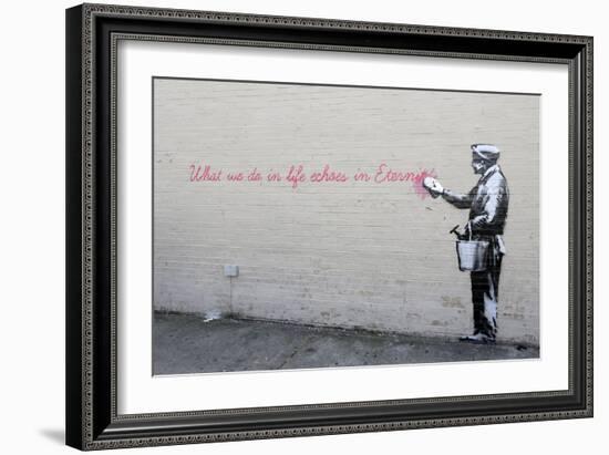 Echoes-Banksy-Framed Premium Giclee Print