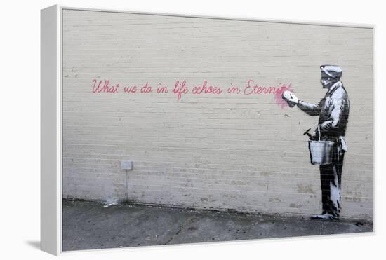 Echoes-Banksy-Framed Premier Image Canvas