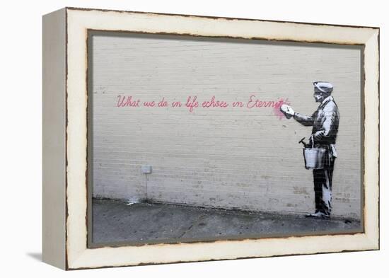 Echoes-Banksy-Framed Premier Image Canvas