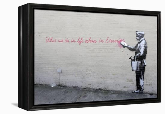 Echoes-Banksy-Framed Premier Image Canvas