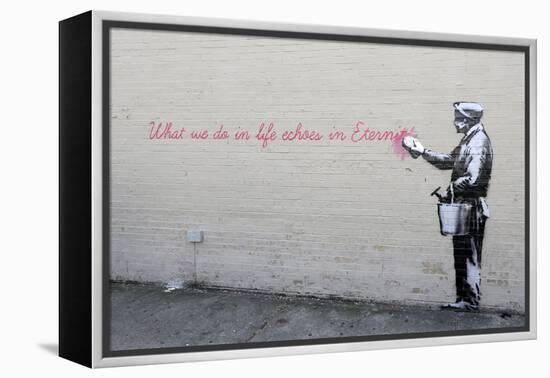 Echoes-Banksy-Framed Premier Image Canvas