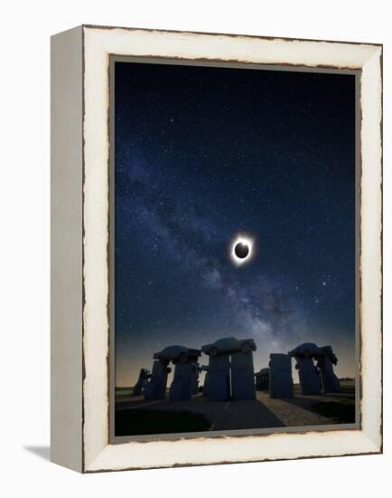 Eclipse at Carhenge-Dale O’Dell-Framed Premier Image Canvas