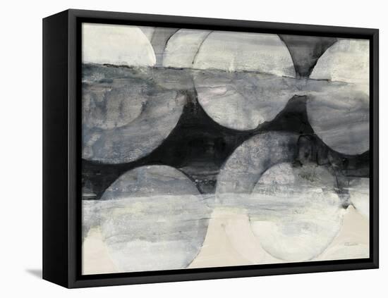 Eclipse Neutral Horizontal Crop-Albena Hristova-Framed Stretched Canvas