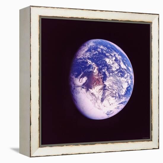 Eclipsed Earth Taken by Apollo 17 as It Traveled Toward Moon on NASA Lunar Landing Mission-null-Framed Premier Image Canvas