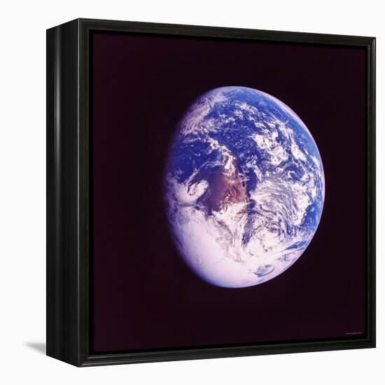 Eclipsed Earth Taken by Apollo 17 as It Traveled Toward Moon on NASA Lunar Landing Mission-null-Framed Premier Image Canvas