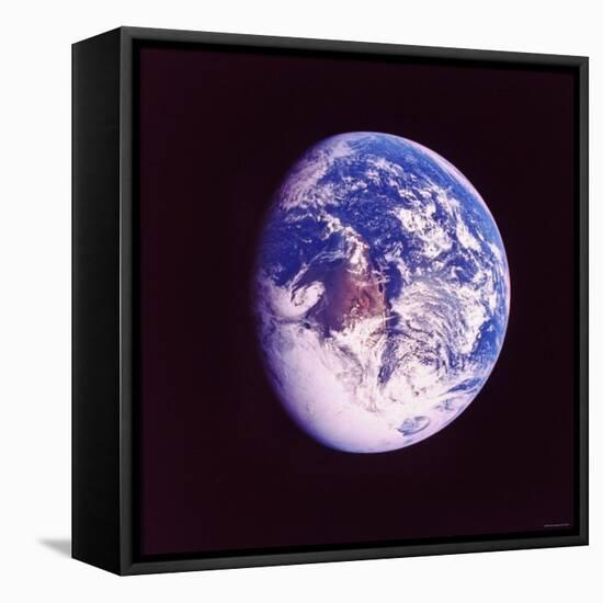 Eclipsed Earth Taken by Apollo 17 as It Traveled Toward Moon on NASA Lunar Landing Mission-null-Framed Premier Image Canvas