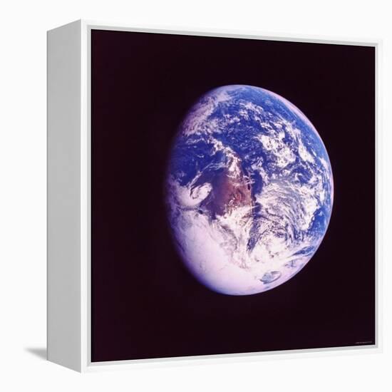 Eclipsed Earth Taken by Apollo 17 as It Traveled Toward Moon on NASA Lunar Landing Mission-null-Framed Premier Image Canvas