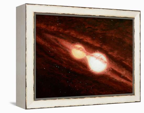 Eclipsing Binary Star System-Chris Butler-Framed Premier Image Canvas