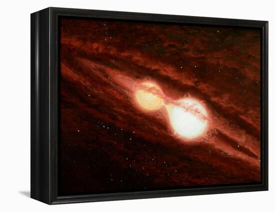 Eclipsing Binary Star System-Chris Butler-Framed Premier Image Canvas