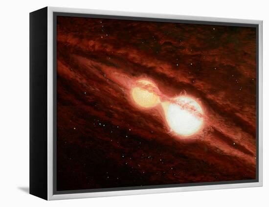 Eclipsing Binary Star System-Chris Butler-Framed Premier Image Canvas