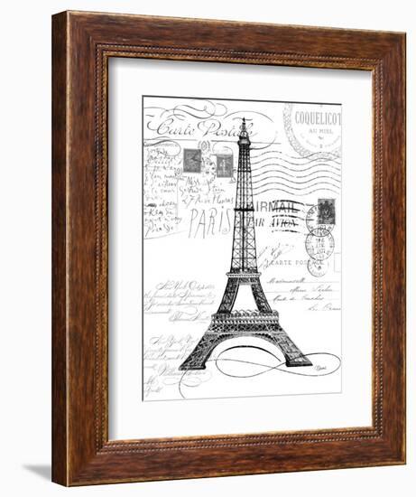 Eco Vintage Paris 1-Carole Stevens-Framed Art Print