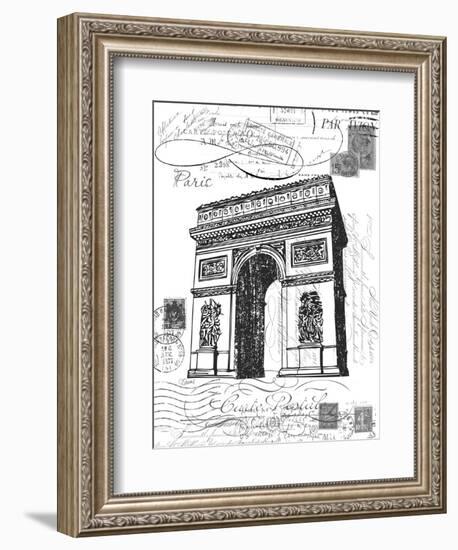 Eco Vintage Paris 2-Carole Stevens-Framed Art Print