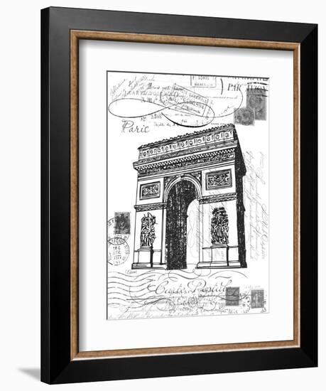 Eco Vintage Paris 2-Carole Stevens-Framed Art Print