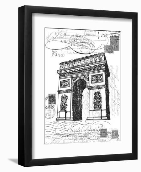 Eco Vintage Paris 2-Carole Stevens-Framed Art Print