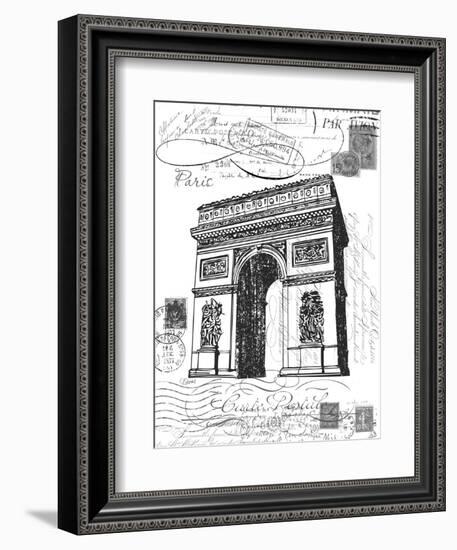 Eco Vintage Paris 2-Carole Stevens-Framed Art Print