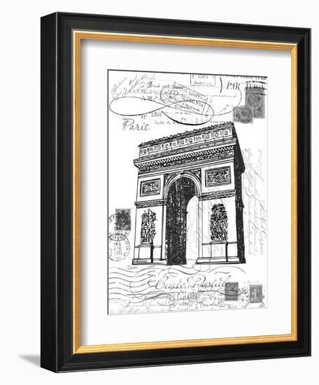 Eco Vintage Paris 2-Carole Stevens-Framed Art Print