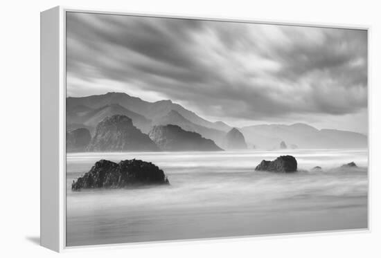 Ecola Beach 1-Moises Levy-Framed Premier Image Canvas