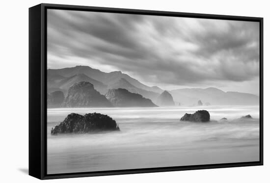 Ecola Beach 1-Moises Levy-Framed Stretched Canvas