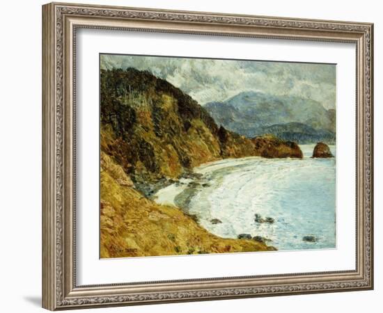 Ecola Beach, Oregon-Childe Hassam-Framed Giclee Print