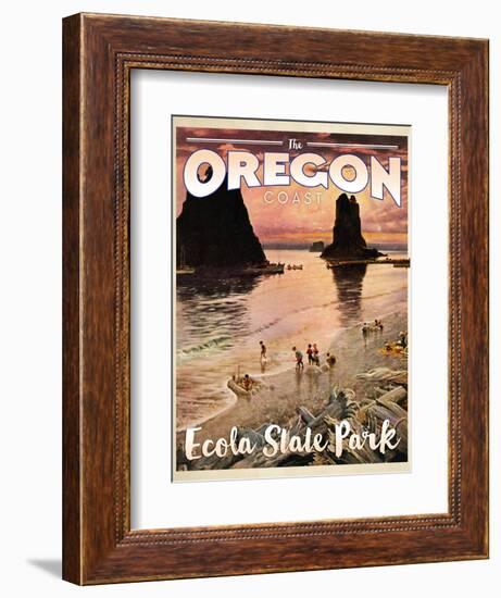 Ecola State Park--Framed Giclee Print
