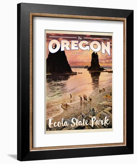 Ecola State Park--Framed Giclee Print